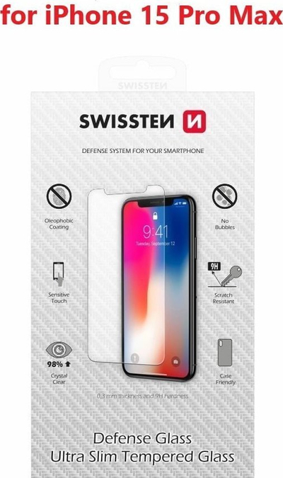 Stakll mbrojtës Swissten për Apple iPhone 15 Ultra, 2.5D, transparent