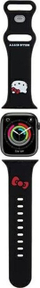 Rrip ore Hello Kitty Silicone Kitty Head, për Apple Watch 38/40/41mm, silikon, i zi