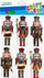 Stickerë 3D Craft with Fun Nutcracker Christmas, set dekorativ, shumëngjyrësh