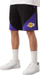 Shortsa basketbolli Los Angeles Lakers NBA Team, për burra, L, të zinj me vjollcë