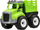 Kamion lodër Mega Creative TRUCK CAR, plastik, për kalamaj 3+