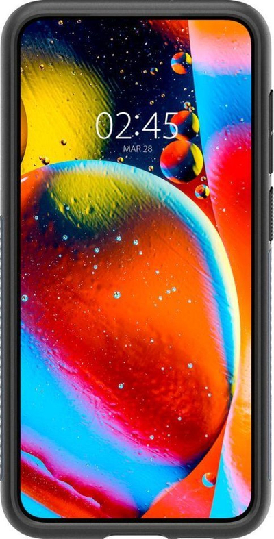 Kllëf telefoni Spigen Slim Armor për Samsung Galaxy S23 Plus, me këmbë mbajtëse, Metal Slate