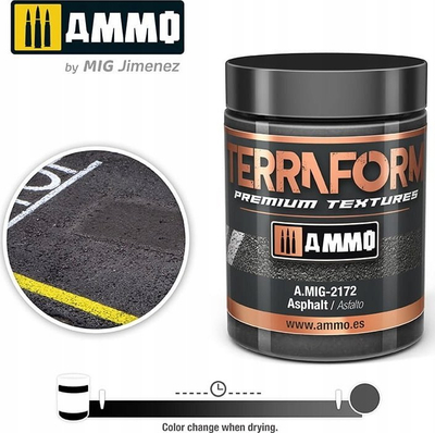 Pastë teksture modelimi Ammo Terraform Asphalt, akrilike, 100 ml, e zezë