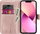 Kapak libri OEM Mezzo për Samsung Galaxy A54 5G, me xham mbrojtës, golden pink me pemë