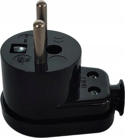 Fischë elektrike Orno WT-16, 16A 250V, IP44, e zezë