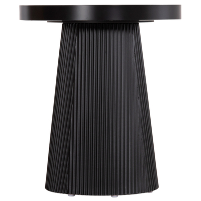 Tavolinë për kafe Duncan Φ80x41Hcm (HM18022.01), zezë
