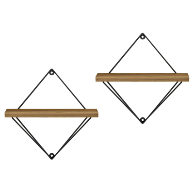 Set rafte muri Zannard 30x14x30Hcm (HM8929.11), zezë