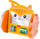Lodër pasqyrë rrotulluese Mattel Fisher Price JLF98, për bebe, mace, portokalli