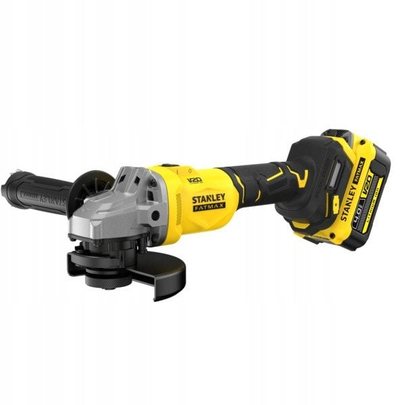 Mulli këndor Stanley Fatmax SFMCG710M1T, 125 mm, 18V brushless, bateri 4Ah, i verdhë