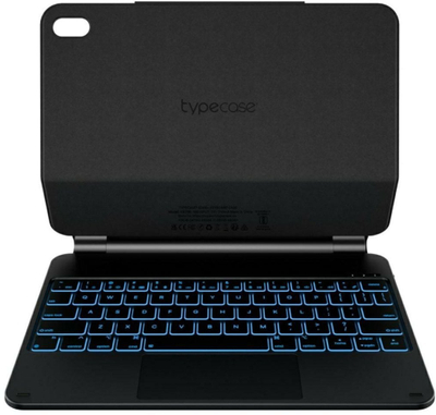 Këllëf tastiere Typecase Edge për iPad 11" 2025 iPad 10.9" 2022, me tastierë me drita, i zi