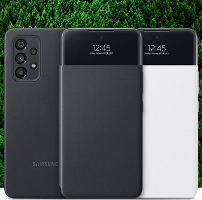 Mbrojtëse telefoni Samsung S View Wallet Cover për Samsung Galaxy A53 5G, e zezë