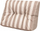 Jastëk për bankë paletesh Hobbygarden LEO Short Backrest, Ekolen, bezhë me vija