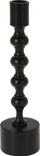 Mbajtëse qiriu H&amp;S Decoration Loft, metal, 23cm, e zezë