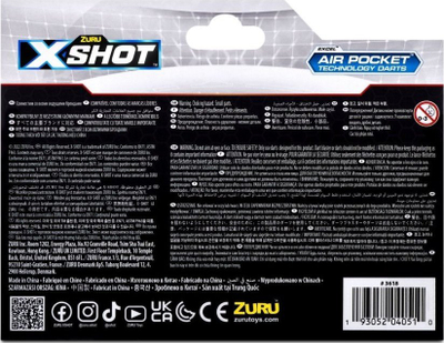 Fishekë shkumë X-Shot Refill, 36 copë, për armë lodër, shumëngjyrëshe