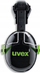 Заштитни навлаки за уши Uvex K, монтирање на кацига, 27 dB, црно-зелени