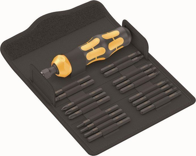 Set kaçavidë goditëse Wera Kraftform Kompakt 900, 19 pjesë, imperial