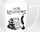 Filxhan qeramike Nadwyraz Bookworm, 330ml, i bardhë