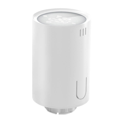 Termostat radiatorik smart Meross MTS150HHK, WiFi, HomeKit starter kit, i bardhë