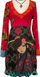 Fustan Desigual All Together, i gjatë, me mëngë të gjata, shumëngjyrësh
