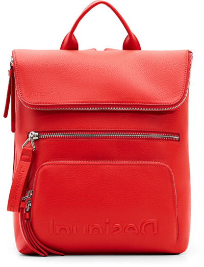 Çantë shpine Desigual Half Logo 22 Nera 22WAKP20 7029, e kuqe