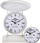 Orë tavoline Table Clock Scale White, stil i vjetër, e bardhë