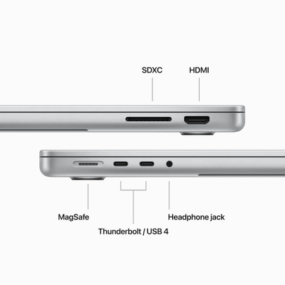 Apple MacBook Pro 14", M3 8-Core, 8GB, 1TB, 10-Core GPU, Silver
