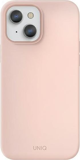 Kapak telefoni Uniq Lino për iPhone 13, silikon, rozë