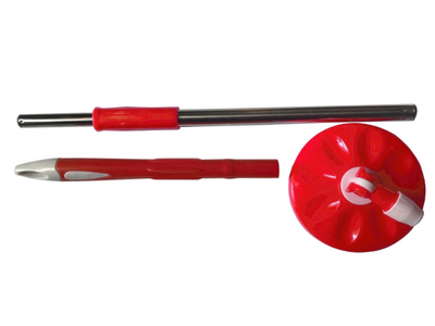 Kovë me spin mop Vanora Primo Red, 12L, e bardhë e kuqe