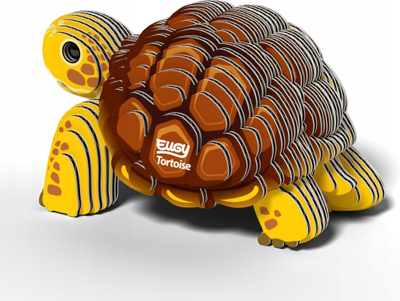 Puzzle 3D kartoni Eugy Tortoise, 34 pjesë, lodër mësuese, me shumë ngjyra