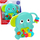 Lodër kërcyese LeanToys Rattle Elephant, sensorike për bebë, elefant, jeshile