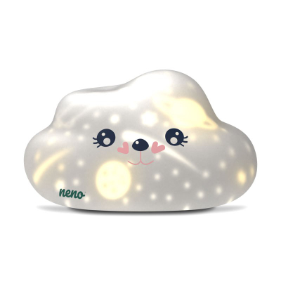 Lampë nate Neno Cosmo Night Lamp, 3 nivele ndriçimi, dritë me prekje, e bardhë