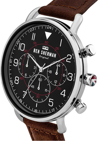 Orë dore Ben Sherman Portobello Military Watch WB068BBR hBS075