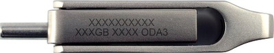 USB GoodRam ODA3, 64GB, USB 3.2 Type A / Type C, ngjyrë argjendi