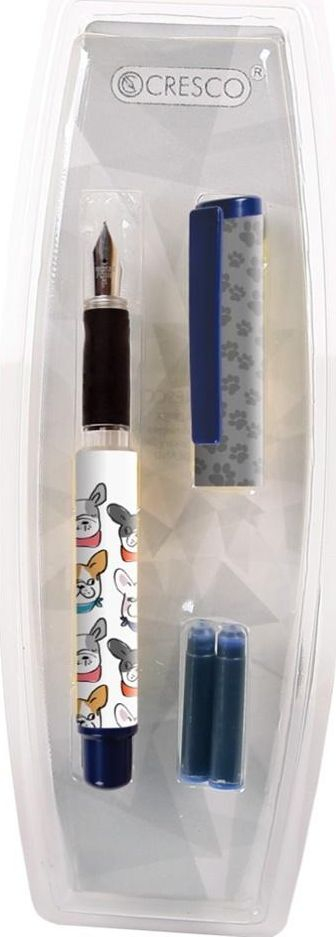 Stilolaps me bojë Cresco Sadpex Fountain Pen Go, 2 kartridha, me figura shumëngjyrëshe