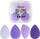 Set sfungjerë make up Donegal Blending Sponge 4345, 4 copë, me kuti, ngjyrë vjollcë