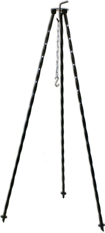 Tripod për kazan ORION, metalik, i palos, ngjyrë e zezë