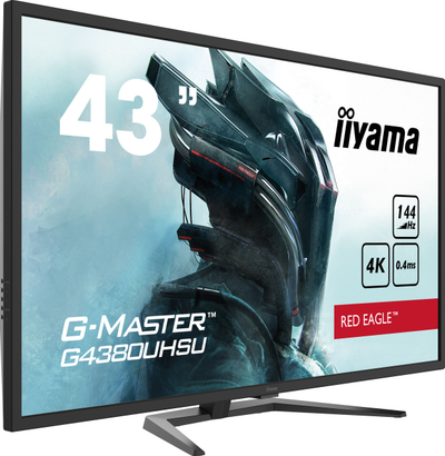 Monitor gaming iiyama G-MASTER G4380UHSU-B1, 43\", 4K, 144Hz, i zi