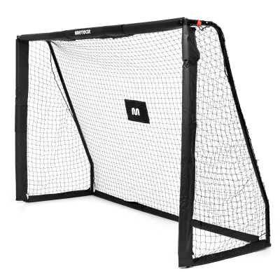 Portë futbolli Meteor Steel, 300x200x120 cm, portative, e zezë