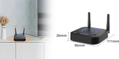 Transmitues Bluetooth 1Mii B06, Bluetooth 5.2, aptX HD, 50 m, i zi