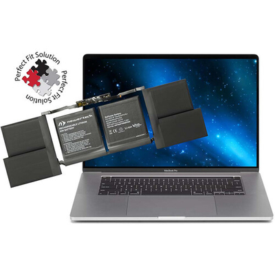 Bateri zëvendësuese NewerTech NuPower për MacBook Pro 16" 2019, 98.8Wh, e zezë
