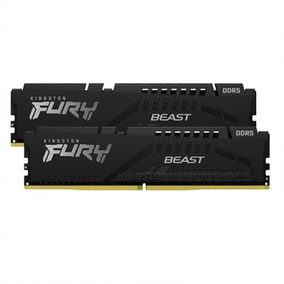 RAM меморија Kingston FURY Beast, 32GB DDR5 5200MT/s, комплет 2x16GB