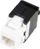 Keystone jack Alantec MKB-U6-1, UTP Cat.6 RJ45, tool-free, i bardhë