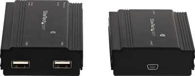 Extender USB StarTech 4 porta, USB 2.0, deri në 100 m CAT5e/CAT6, kuti metal