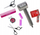 Set lodër parukerie MEGA CREATIVE 532535, me aksesore, me shumë ngjyra
