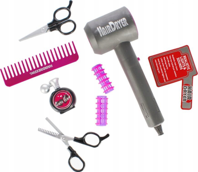 Set lodër parukerie MEGA CREATIVE 532535, me aksesore, me shumë ngjyra