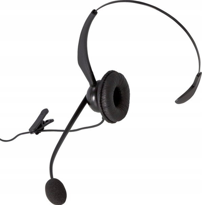 Headset Auerswald COMfortel H-200, mono, me kabllo USB, i zi