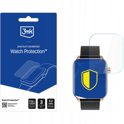 Folie mbrojtëse 3mk Watch Protection ARC për Maxcom Oxygen 2 FE64, 0.2mm, set 3 copë, transparente