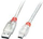 Kabllo USB Lindy, USB-A - USB-B, 2m, transparente