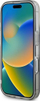 Këllëf telefoni Guess GUHMP16SHFWFCK për iPhone 16 6.1", MagSafe, me lule, transparent