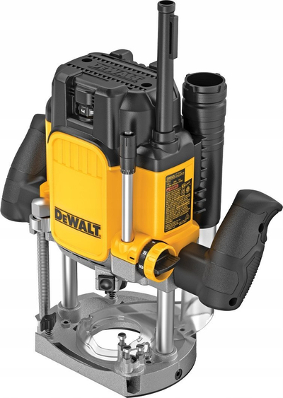 Freza elektrike DeWALT DWE625KT QS, 2300W, 9000–22000 rpm, e verdhë